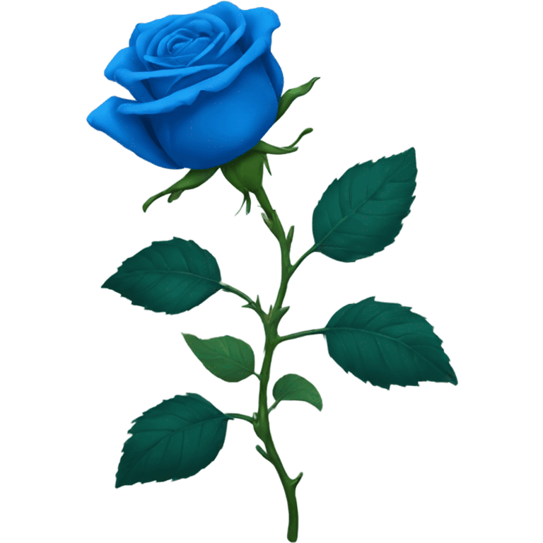 blue rose emoji