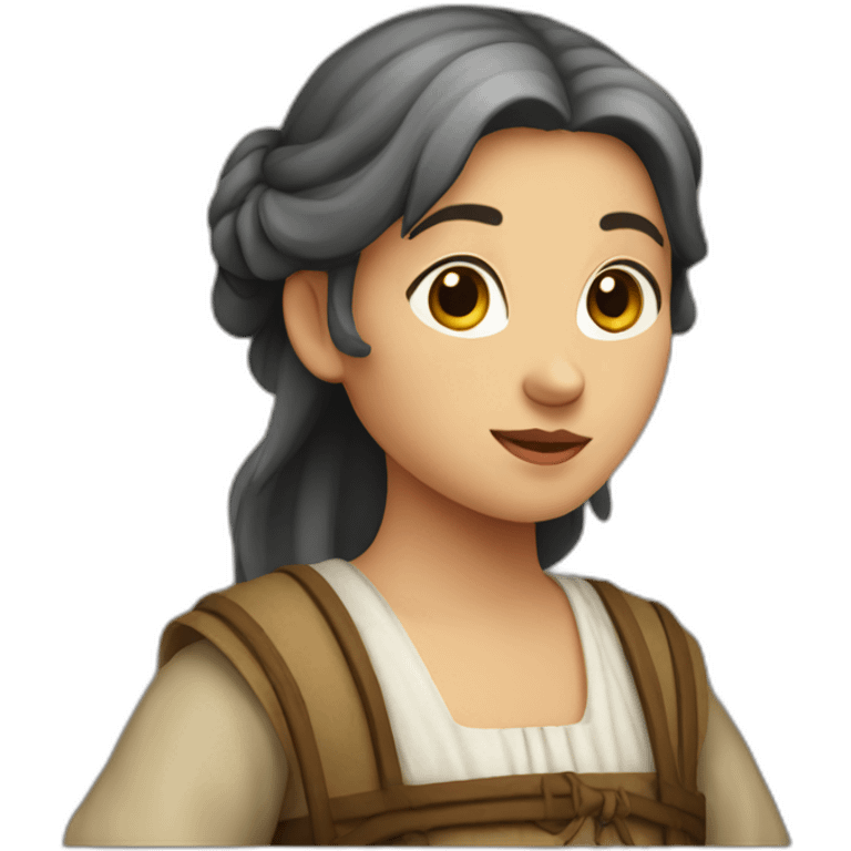 medieval girl peasant emoji