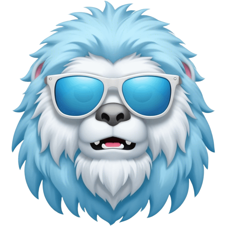 Yeti on the beach  emoji