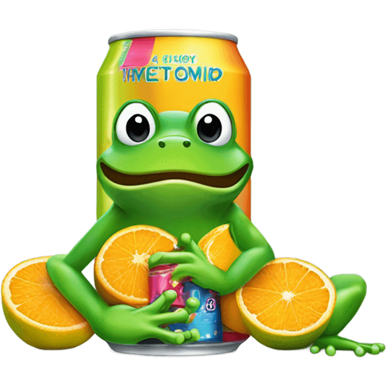 Fruity frog Energy Drink  emoji