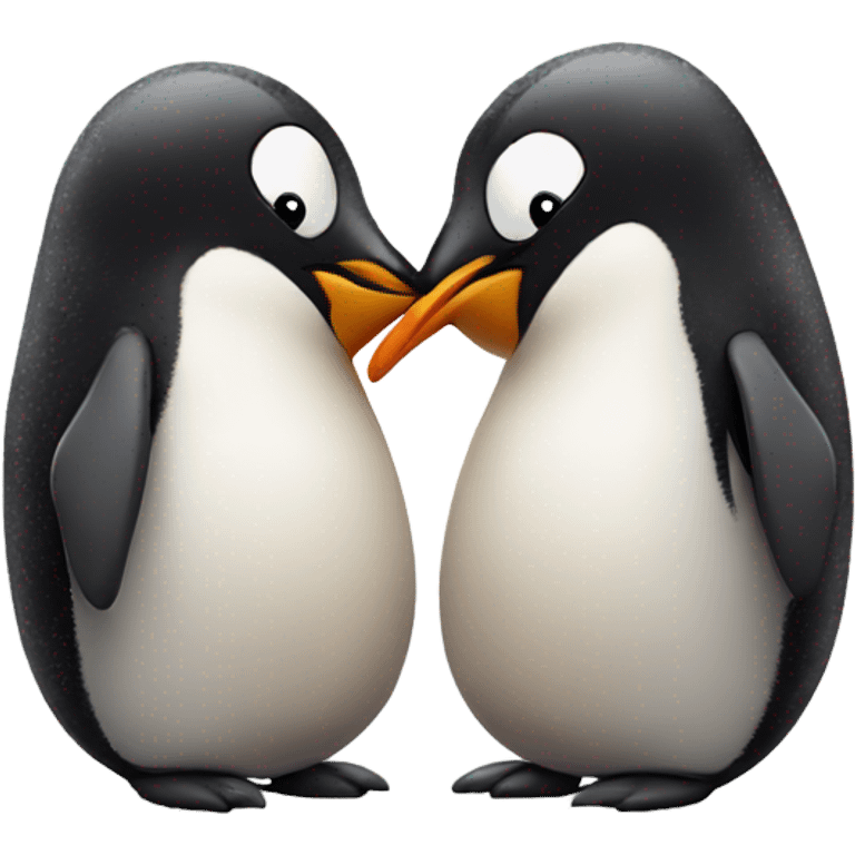 Penguin gives a kiss emoji