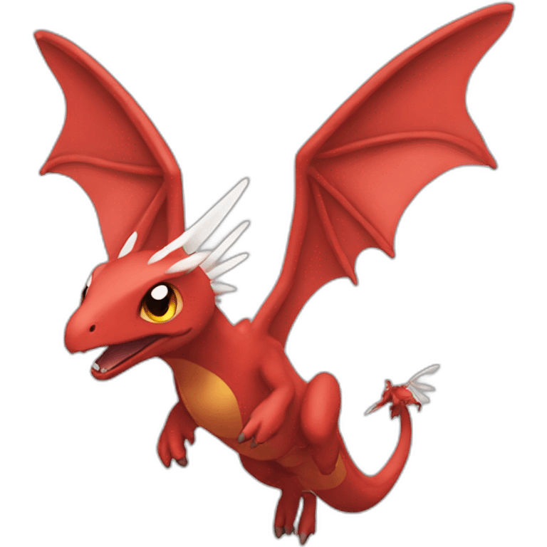 red Drangonair the pokemon with wings emoji