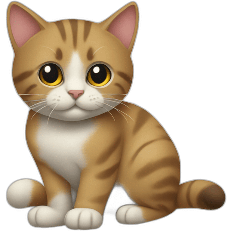 Un chat et une sorie emoji