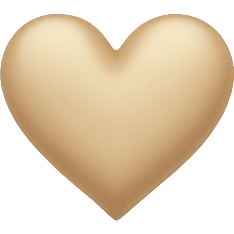 beige heart  emoji