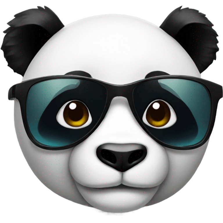 Panda looking cool  emoji