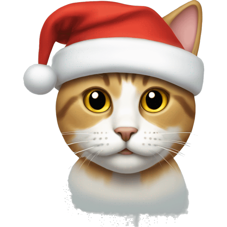 Cat with Santa hat emoji