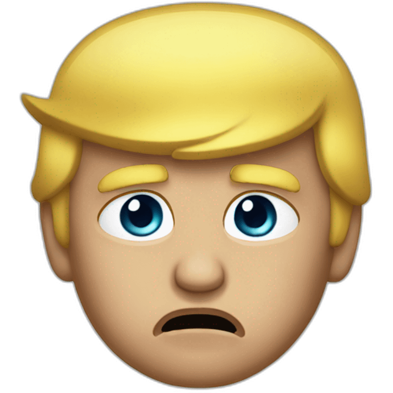 donald trump pleading with tears emoji