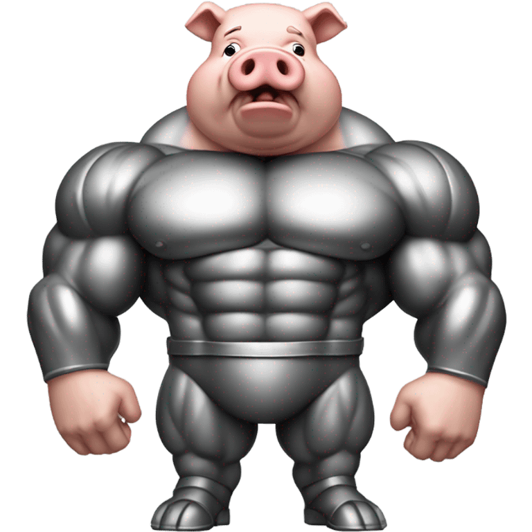 Iron muscle pig emoji