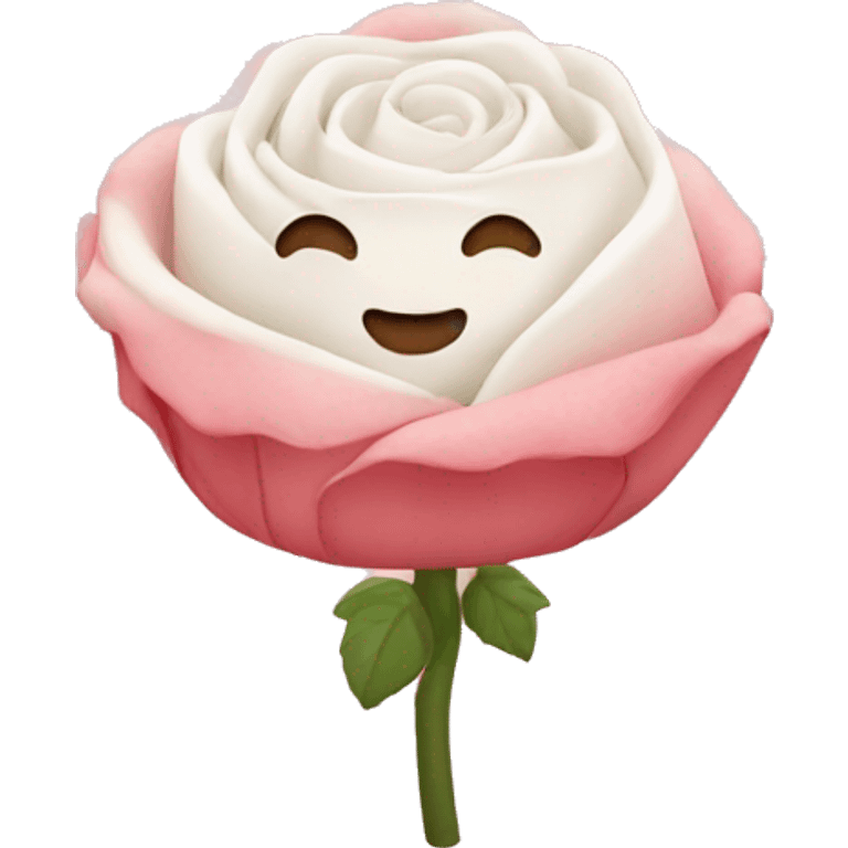 Chamallow rose emoji