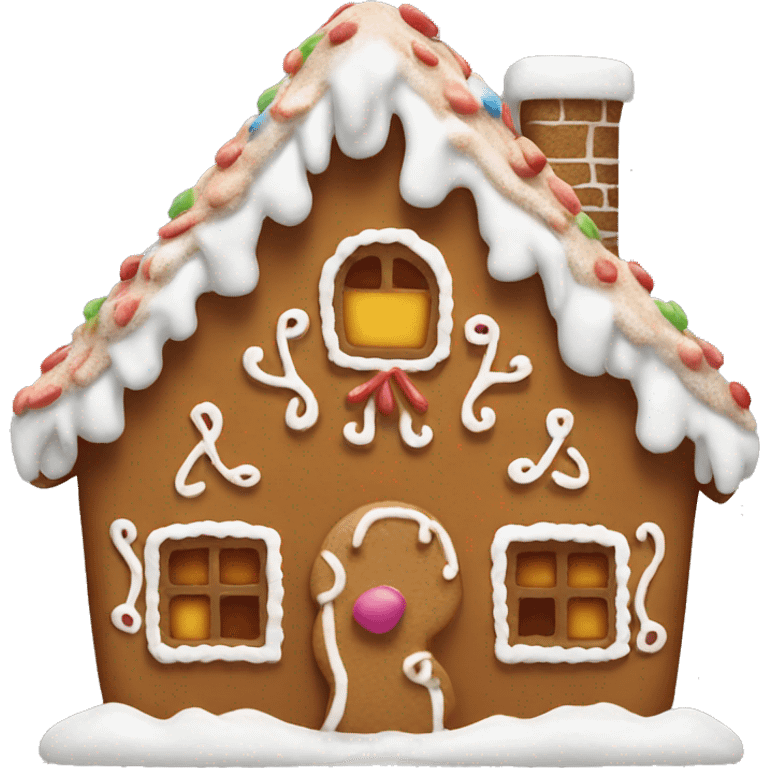 gingerbread house emoji