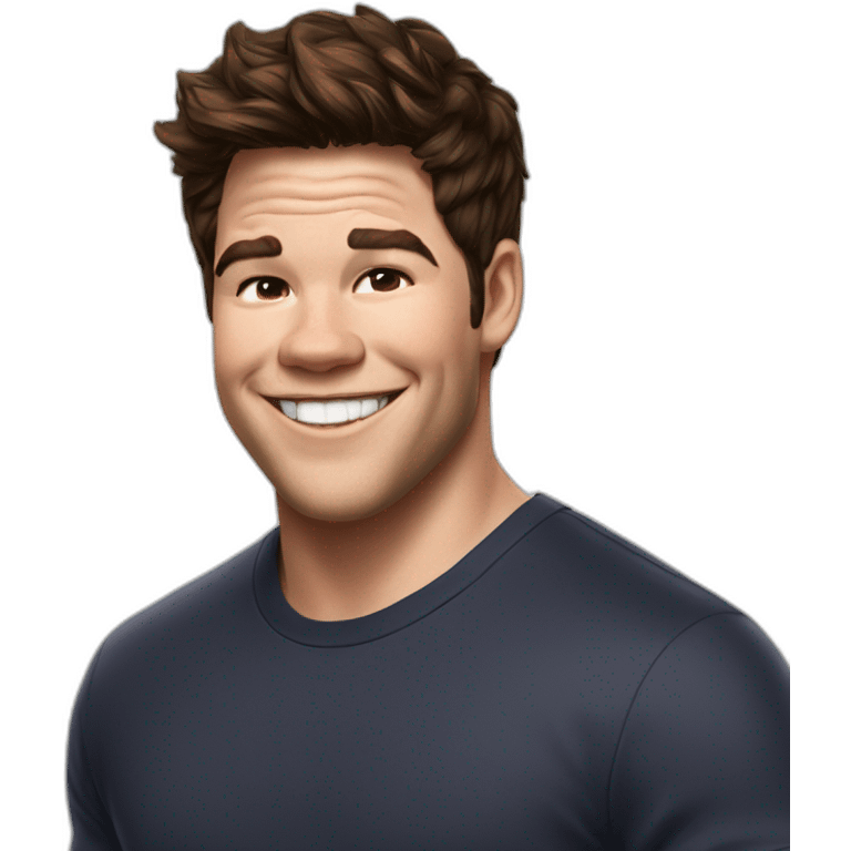 Adam Devine smile emoji