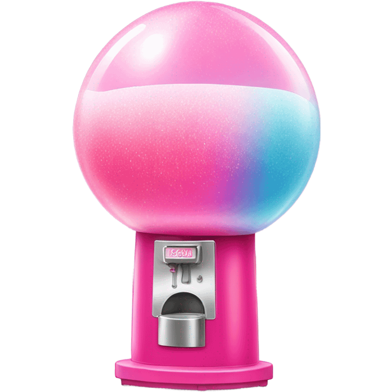 Pink ombre tall round bubblegum machine with glitter  emoji