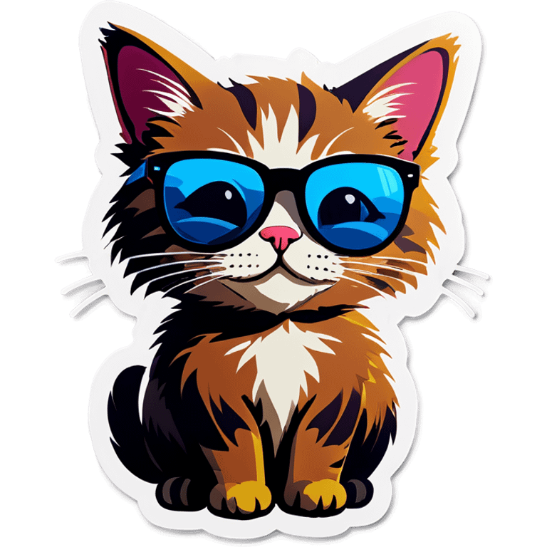 Cat with sunglasses emoji