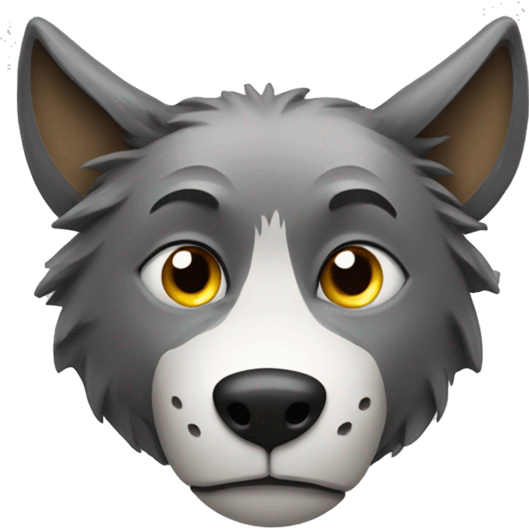 Wolf with a soccer ball emoji