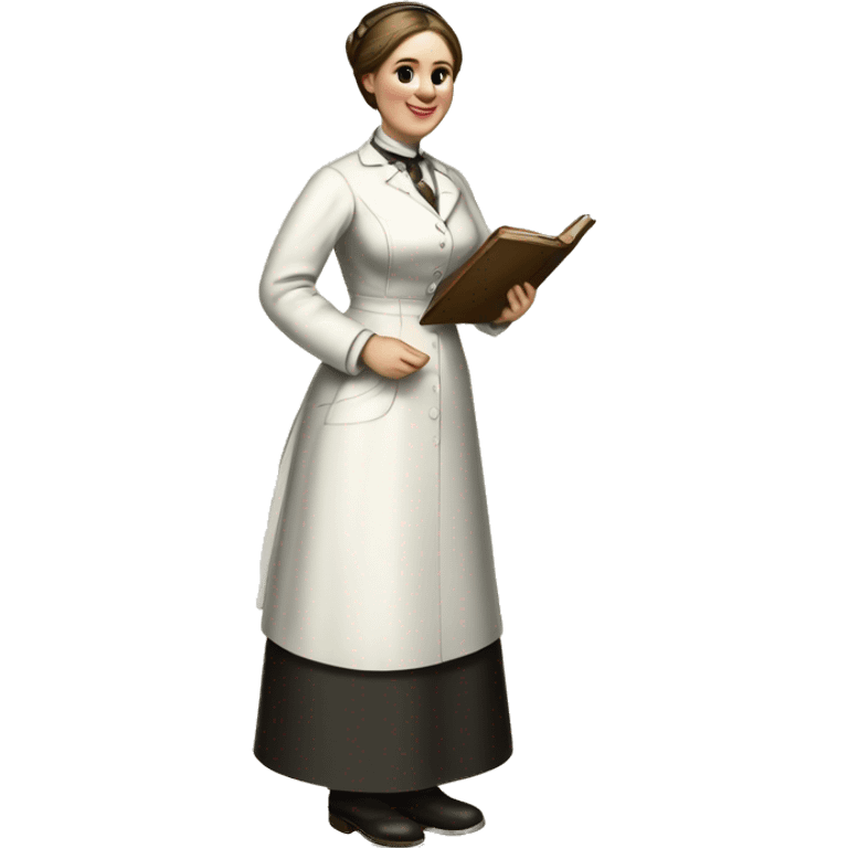 Full-length nurse 1870 emoji