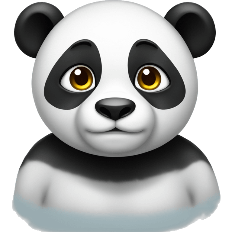 Panda a cair de uma ponte  emoji