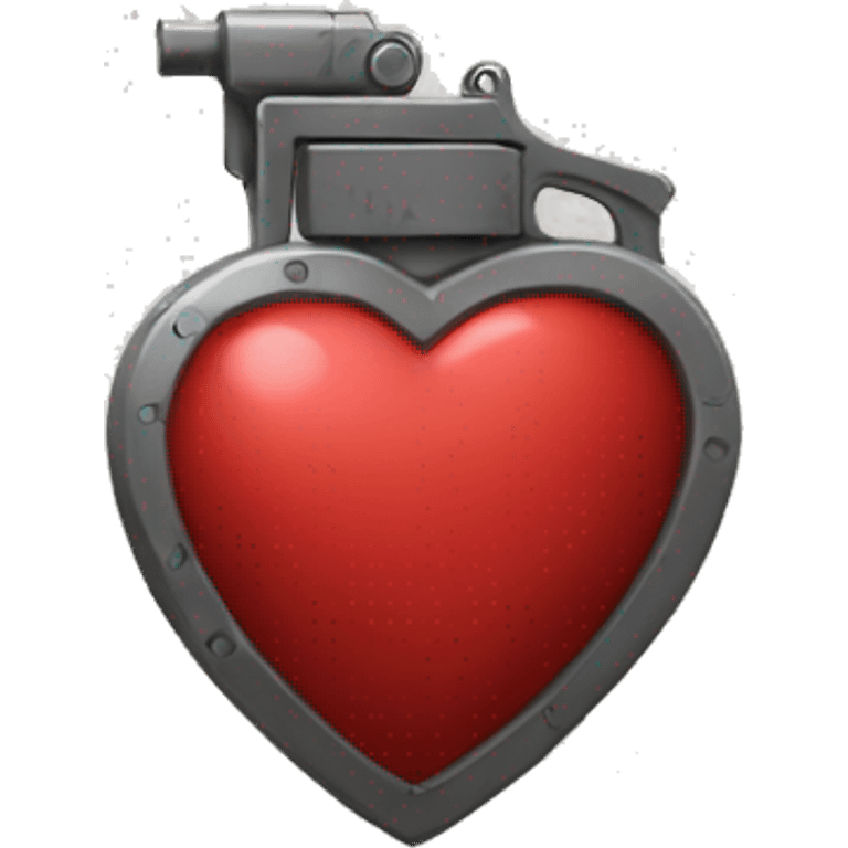 Heart grenade emoji