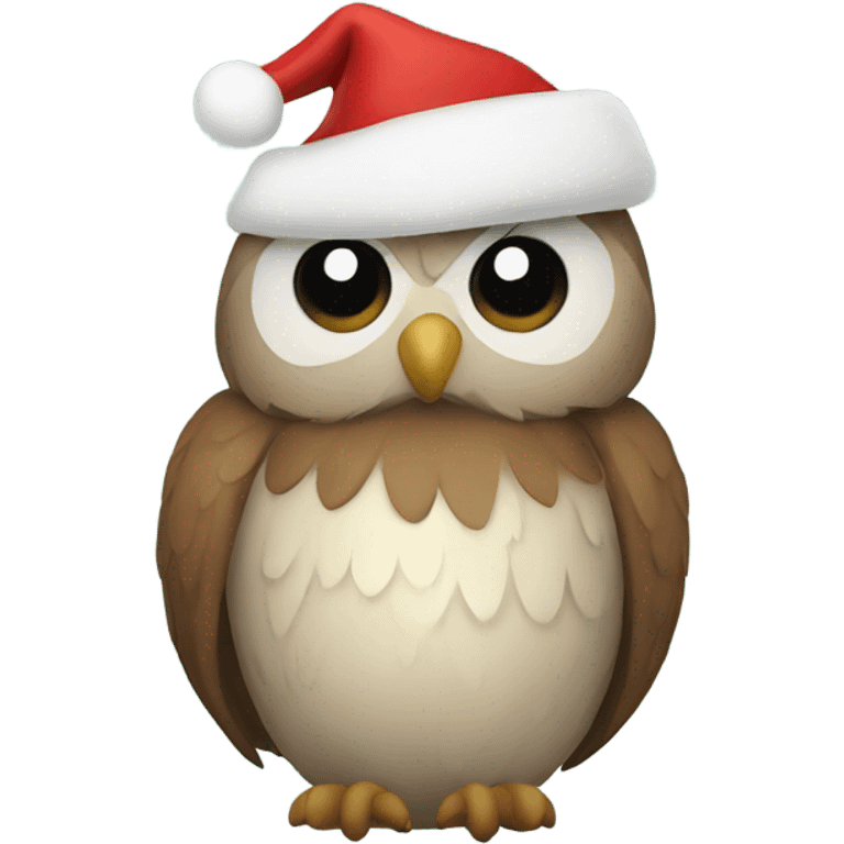 Christmas owl emoji