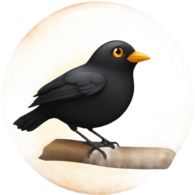 cute Blackbird emoji