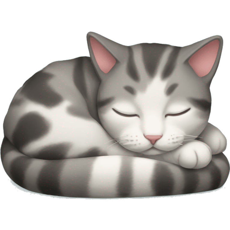 mini cat sleeping  emoji