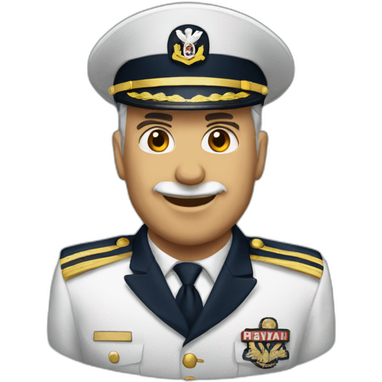 Navy officer captain  retired emoji