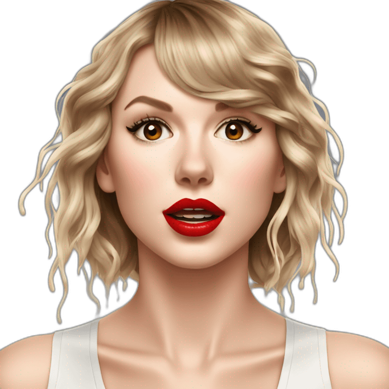 taylor-swift-selfie-milk-on-face-dripping emoji