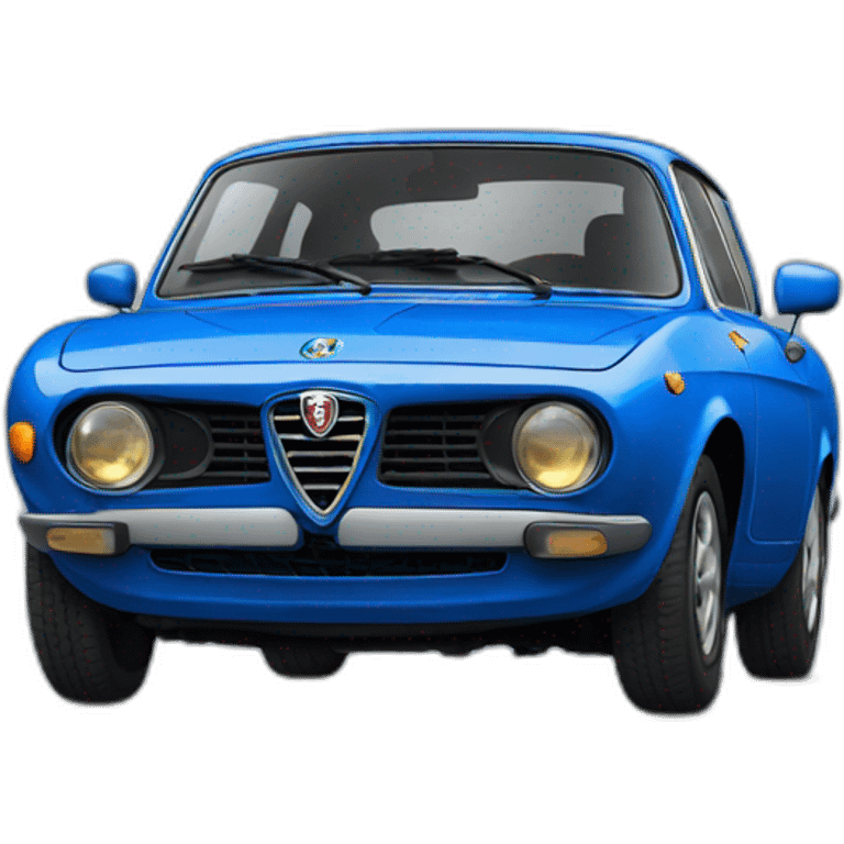 Blue alfa romeo emoji