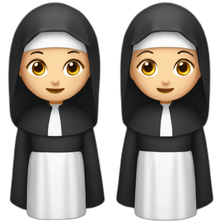 two nuns emoji