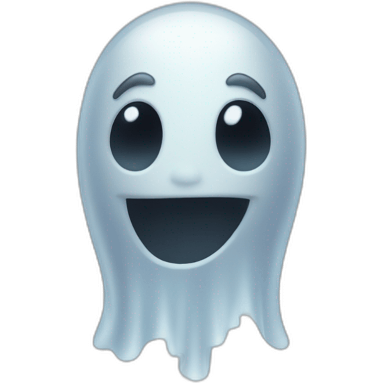 Friendly Semi transparent ghost emoji