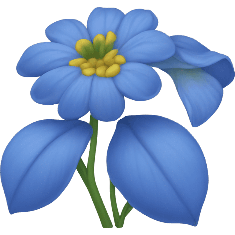 blue flowers emoji