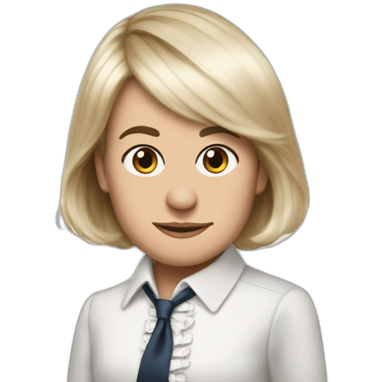 president macron dressed up like a girl emoji