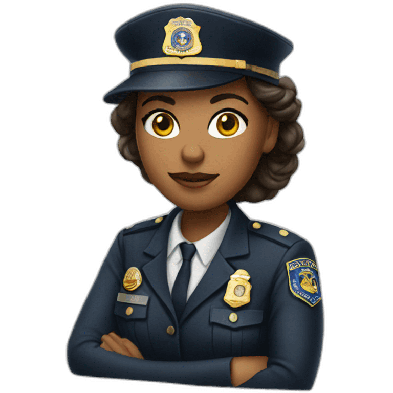 FBI officer woman emoji