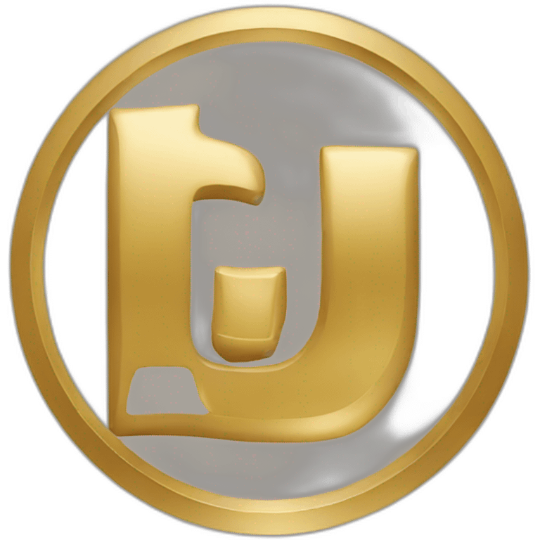 Logo with letter <GT> in gold  emoji