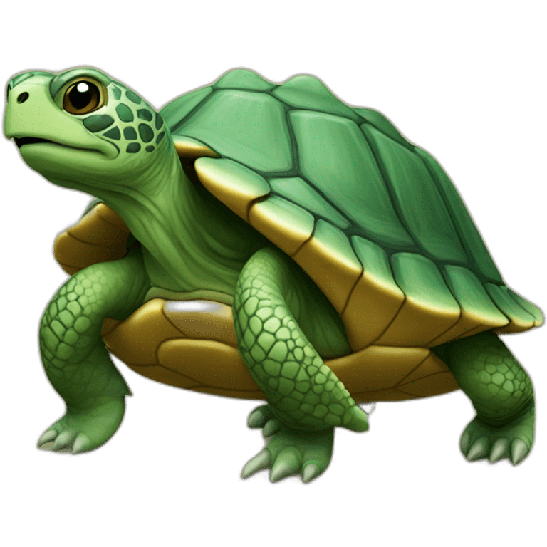 Tortue sur loutres emoji