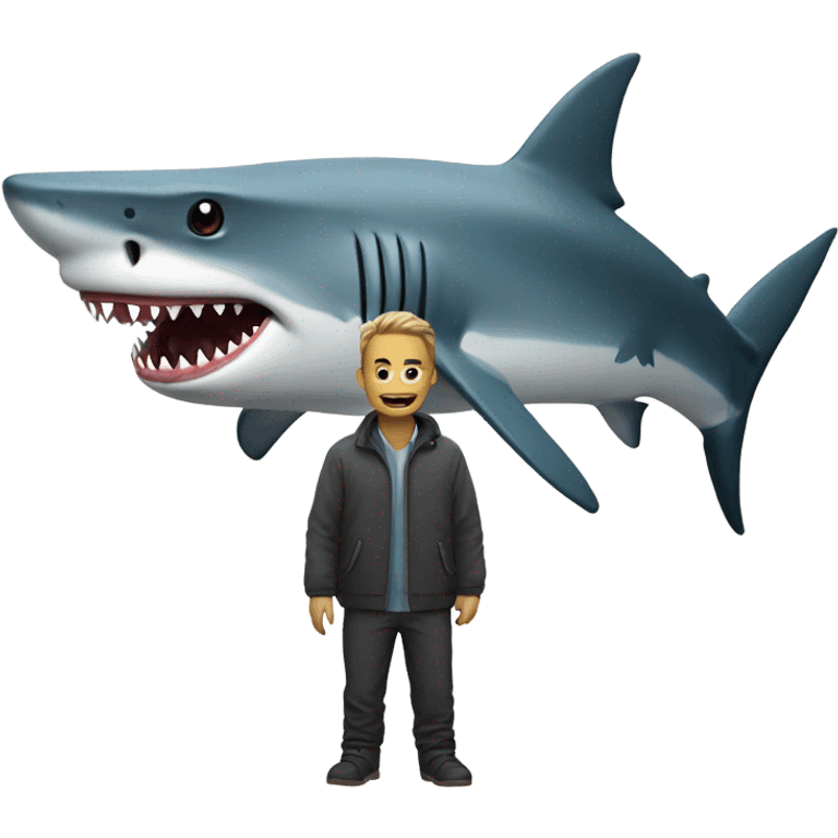 Shark with a person emoji