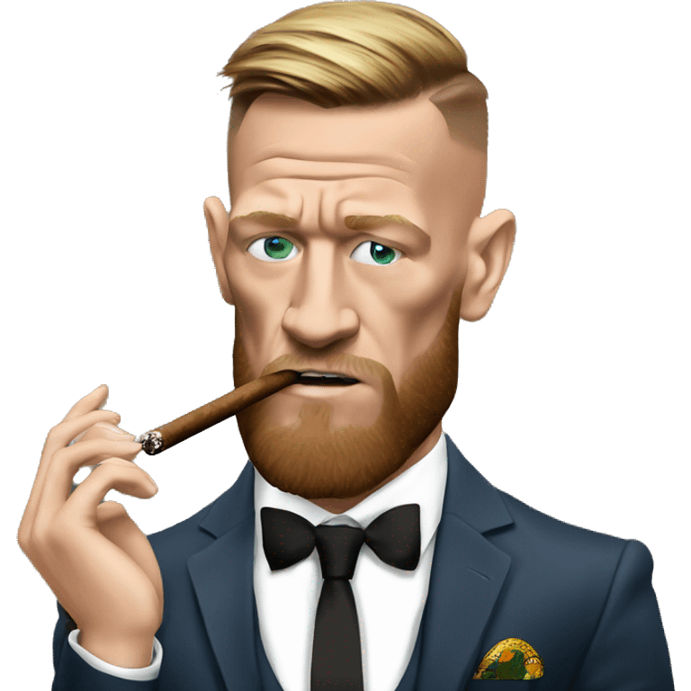 Connor mcgregor smoking a cigar  emoji