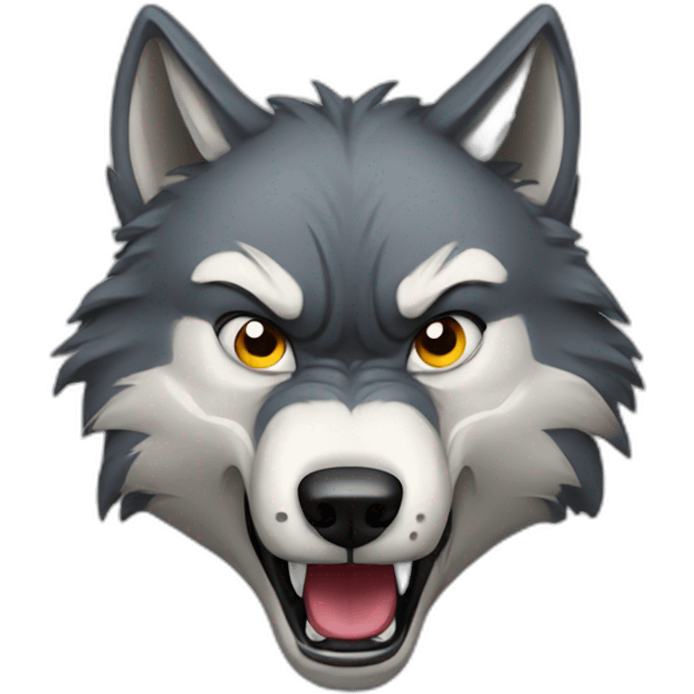 wolf angry emoji