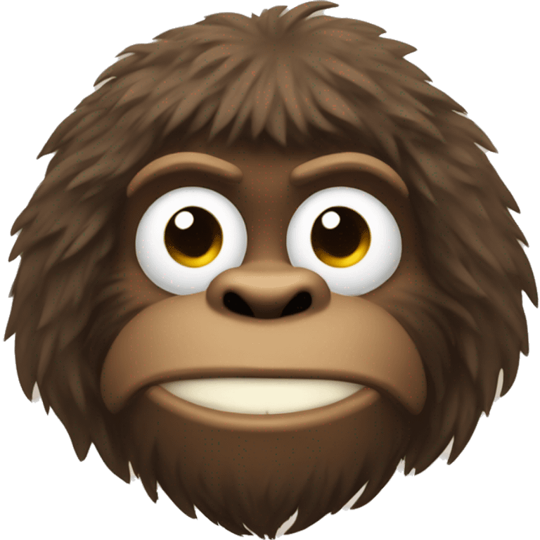 Bigfoot saying good morning emoji