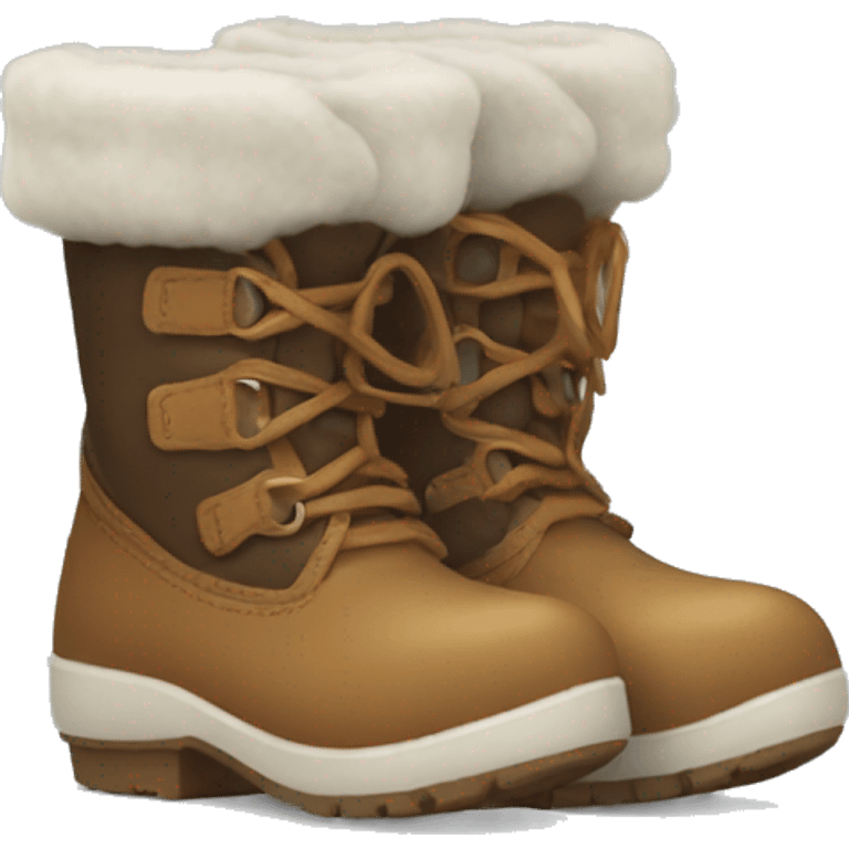 Cute winters boots emoji