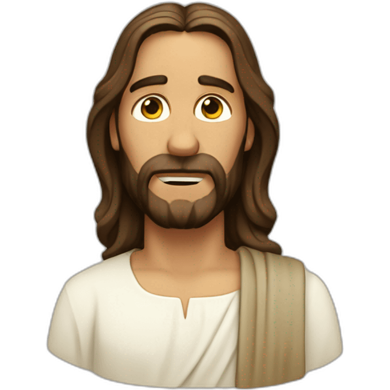 jesus christ saying no emoji