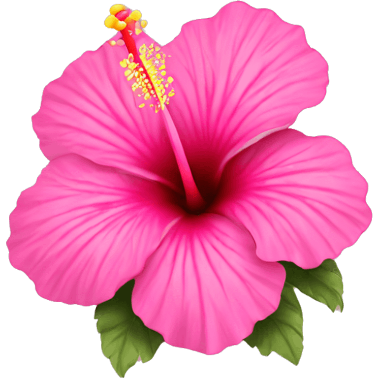 Hibiscus flower pink emoji