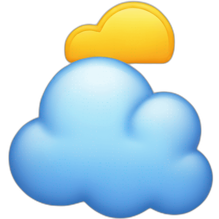 Cloud storage emoji