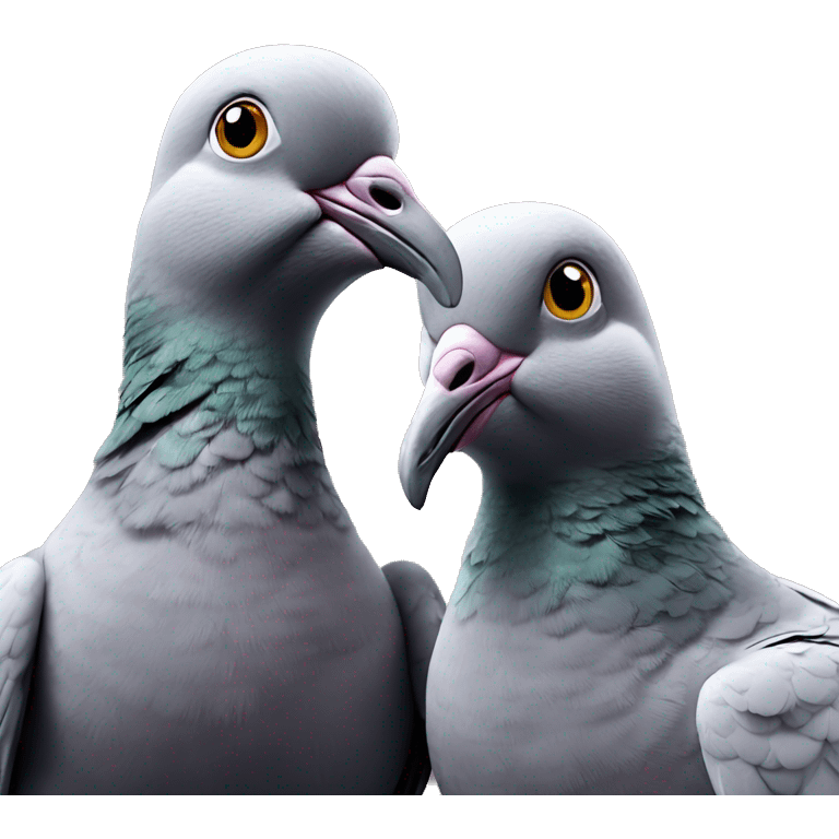 Two pigeons  emoji