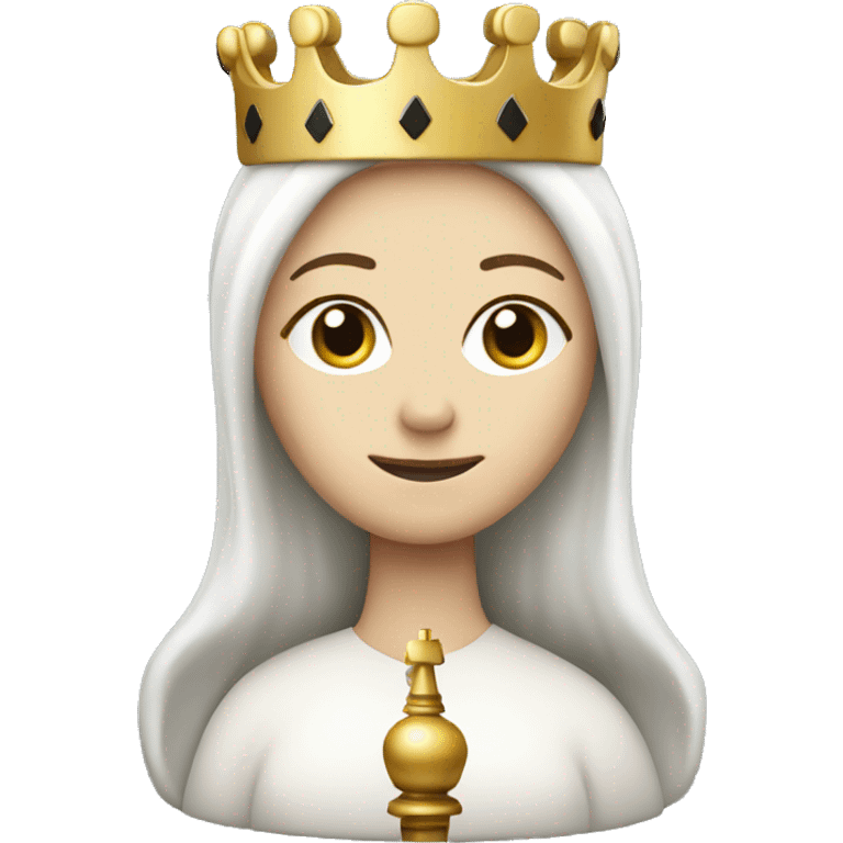 white queen chess piece emoji