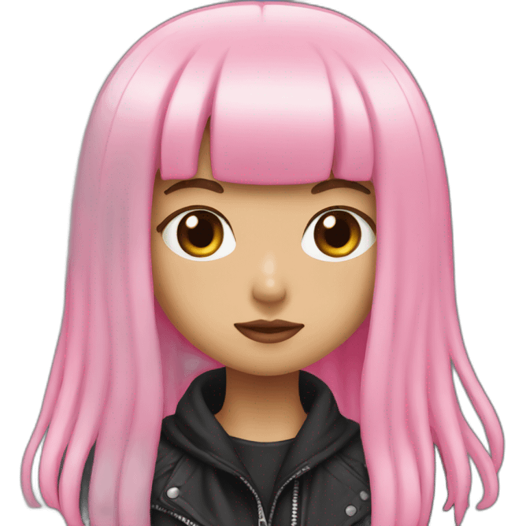 Black pink lisa emoji