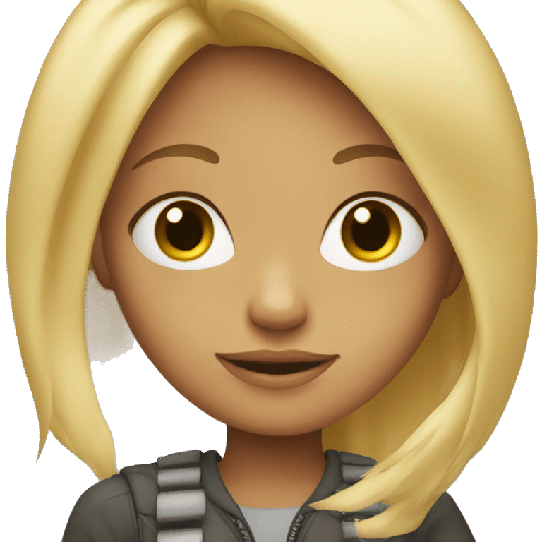 blond girl emoji