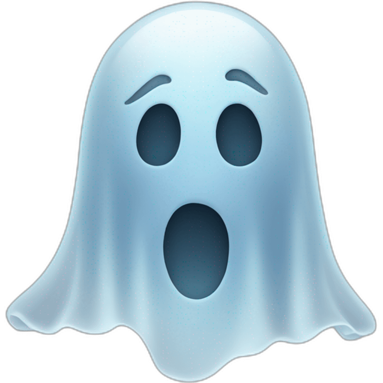 Semi transparent ghost emoji