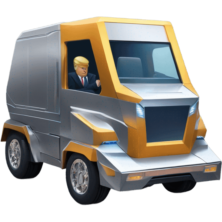 Trump as a cyber truck emoji