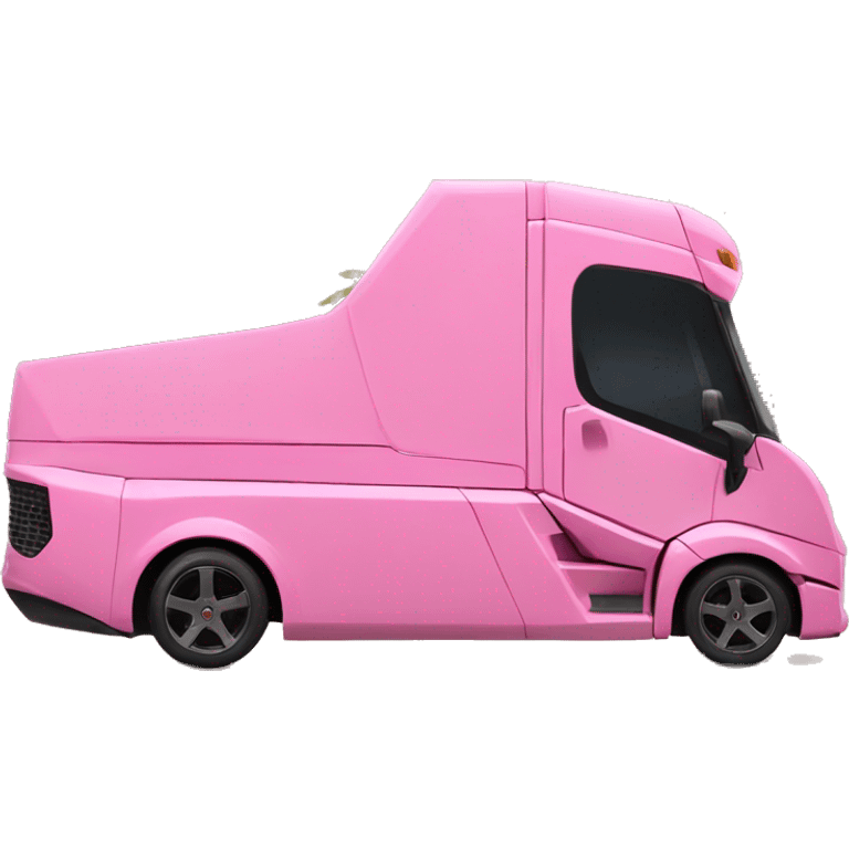 Pink Lamborghini truck emoji