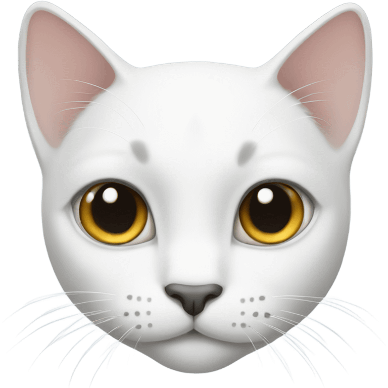 White cat black spot emoji